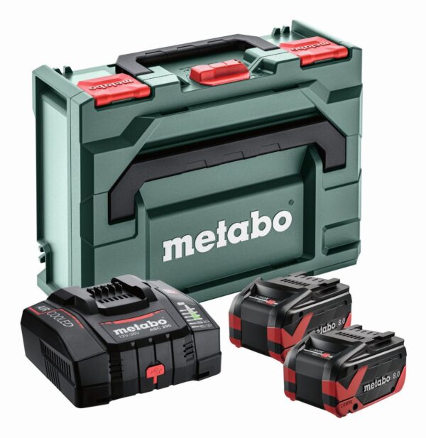 Akku-Basisset 2 x 8,0 Ah LiHD Xtreme / ASC 290 /  metaBOX  METABO