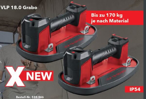 Akku-Saugheber / Vakuumheber-Set VLP 18.0 Grabo Flex – Bild 2